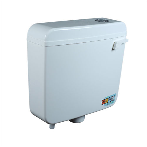 White Smart Side Push Flushing Cistern