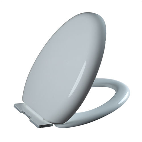 White Linea Series Plastic Commode Seat Cover