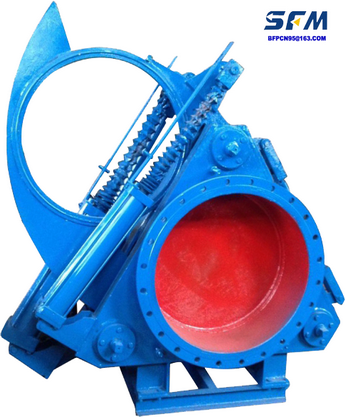 Pneumatic Fan Shape Blind Plate Valve