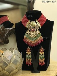 Exclusive Design Uncut Kundan Necklace Set