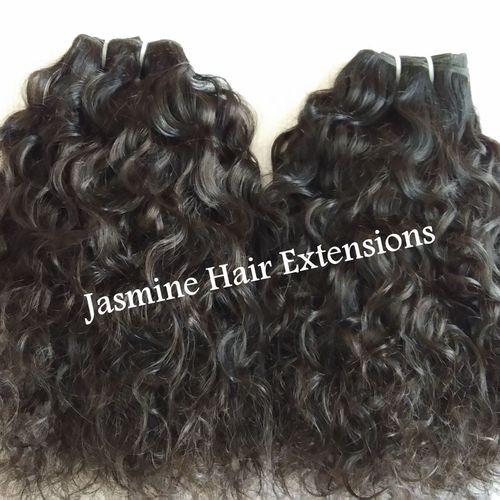 Temple Curly Human Hair Application: Household at Best Price in Delhi |  Jasmine Hair Extensions