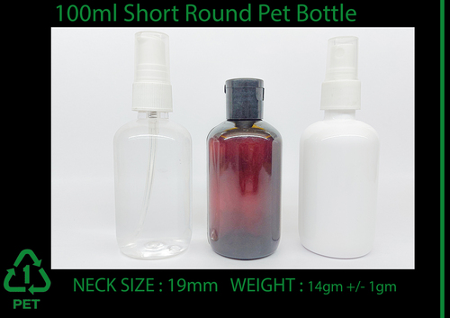 100ml Short Round Pet Bottle 100ml Short Round Pet Bottle