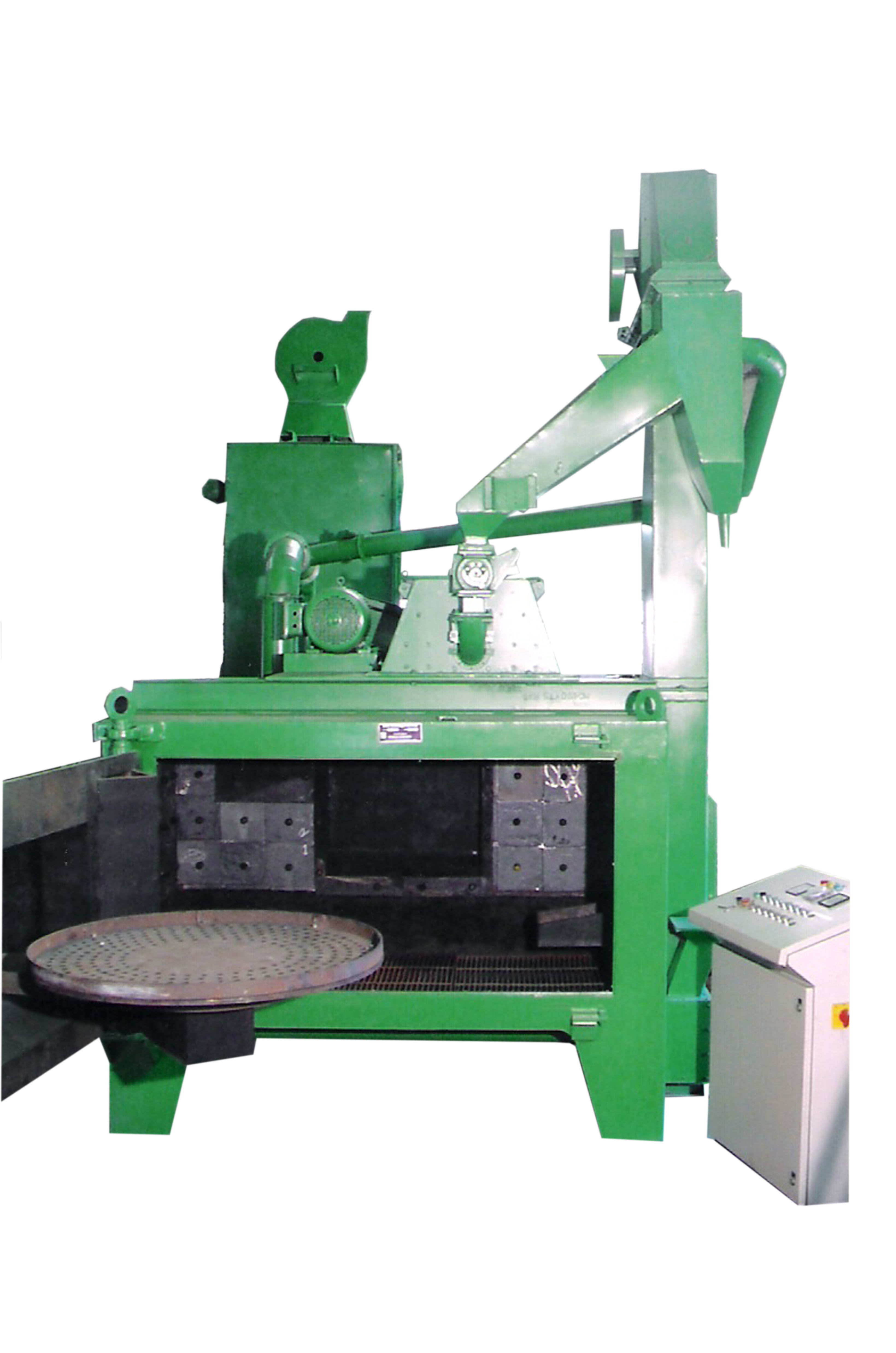 Swing Table Shot Blasting Machine