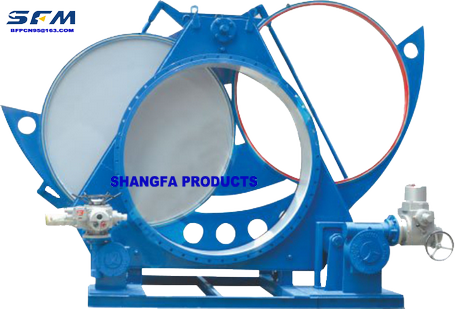 Electric Sector Blind Plate Valve