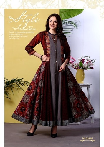 Printed Rayon Kurti