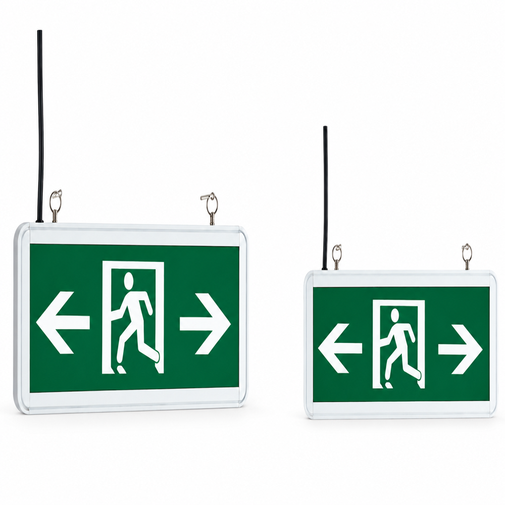 Green Emergency Exit Light (his-ees-004) - Charging Time: 6-8 Hours