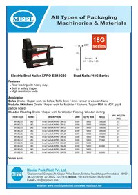 Electric Brad Nailer XPRO-EB18G30