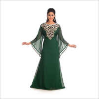 Stone Work Ethnic Women Arabic Elegant Kaftan