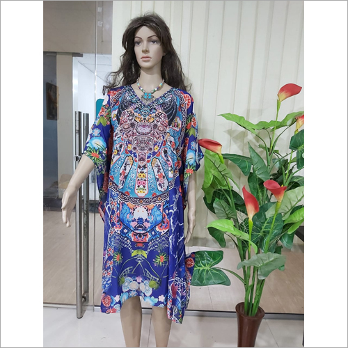 Available In Different Color Ladies Georgette Kaftan