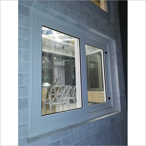 UPVC Sliding Window - 2 Track, 5mm Clear Glass Thickness, White Color | Ideal for Residential, Luxurious Villas, Canteen and Offices