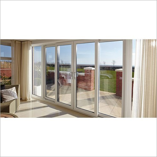 White Upvc Balcony Patio Door