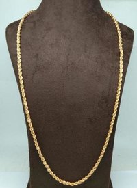 Latest Gold plated Mens Chain (30 Inch)