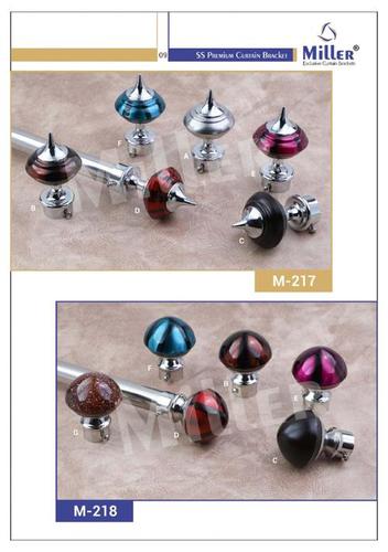 Square Steel Curtain Bracket - Steel Material, Standard Size, Silver Color | Glossy Finish, Durable Square Steel Design