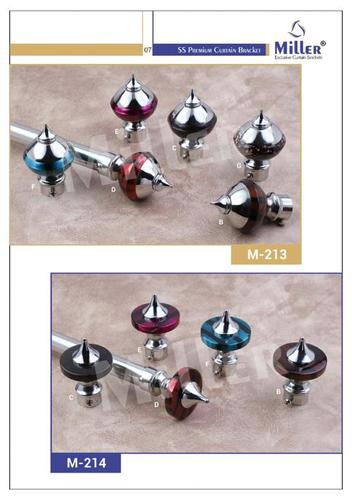 Multicolor SS Curtain Bracket - Stainless Steel, Standard Size | Multicolor, Metallic Finish, Durable Design for Versatile Hanging Solutions