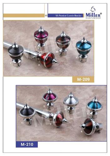 Industrial Curtain Support - Stainless Steel & High-Quality Acrylic Customizable Size Multicolor - Glossy Metallic Finish Durable Metal and Plastic Materials