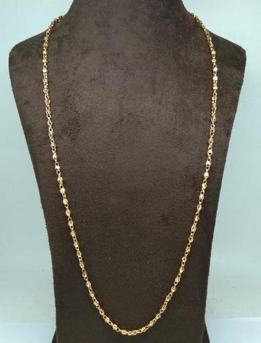 Indian Style Gold Plated Mens Chain(30 Inch)