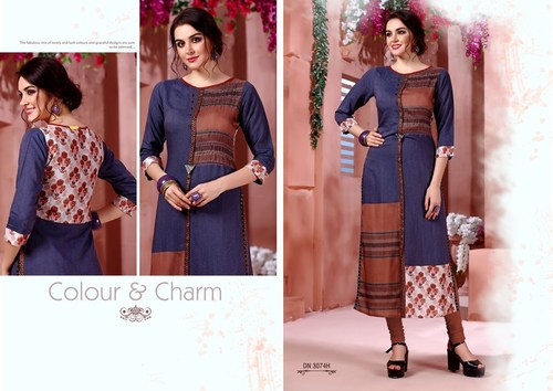 Ladies Printed Rayon Kurti