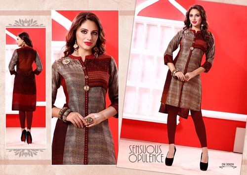 Ladies Printed Rayon Kurti