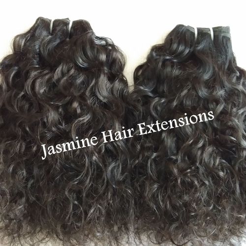 Natural Color Indian Curly Human Hair Weaves