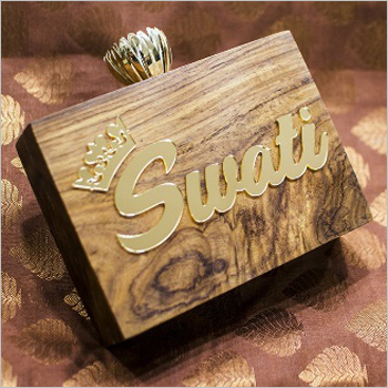 Wooden Customized Name Clutches