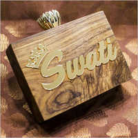 Wooden Customized Name Clutches