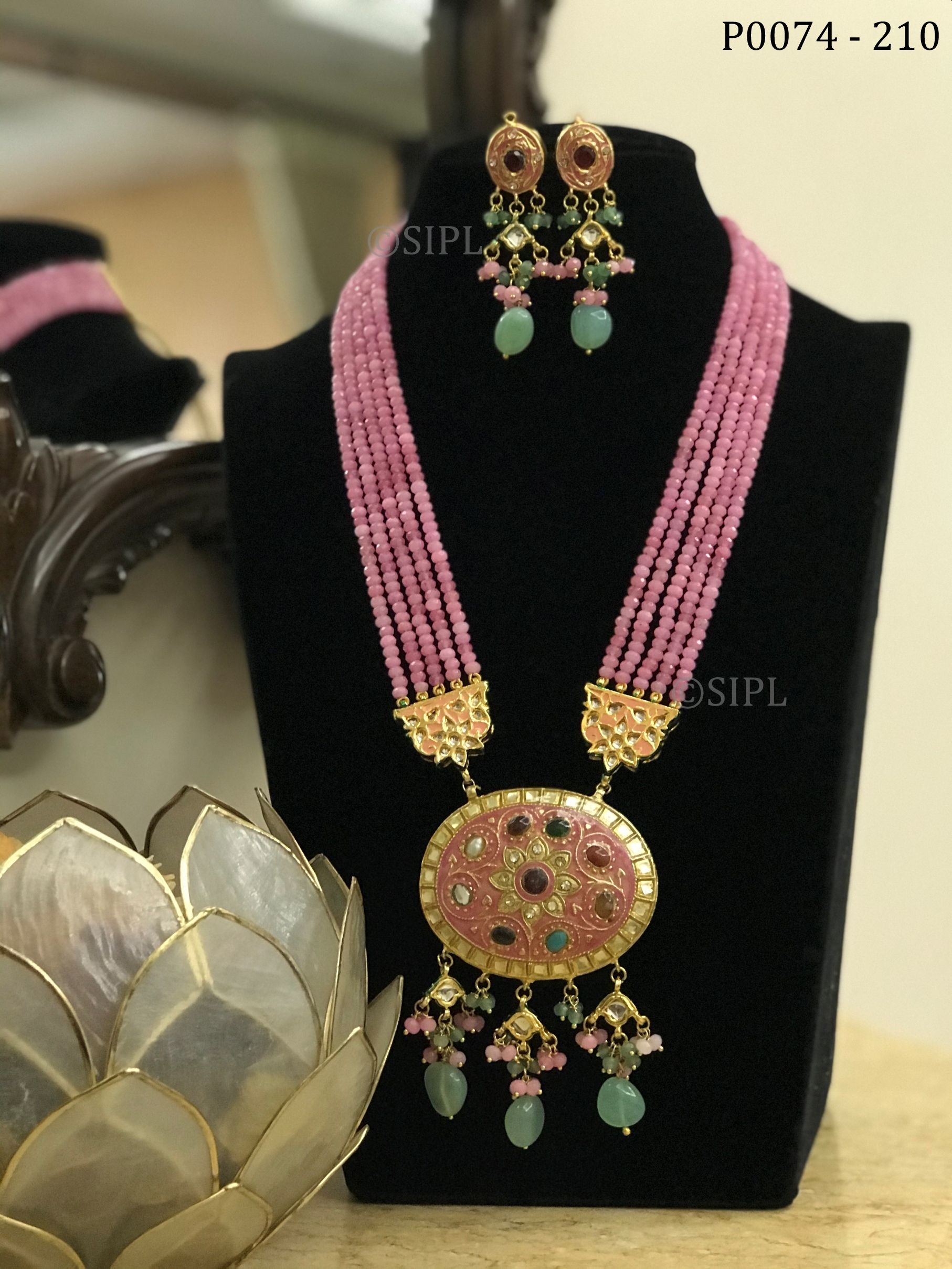 Beautiful Tanjore Style Pendant Set