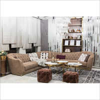 Modern Furniture Leather Suede Sofa