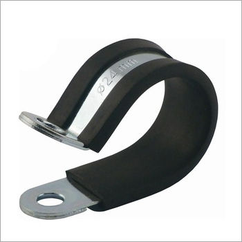 P Clamp - Stainless Steel, Various Sizes , Polished Black Finish for Secure Flexible Conduit Installation