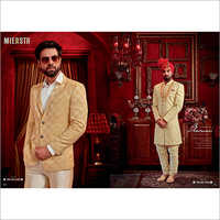Mens Sherwani Suit Fabric - Linen And Viscose Blend, Available In Assorted Colors | Ideal For Elegant Sherwani Creations