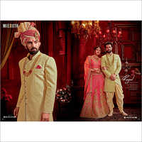 Groom Sherwani Fabric - Linen, Viscose, Polywool, Rayon | Custom Sizes For Elegant Sherwani Tailoring