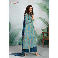 Fancy Cotton Palazzo Suit