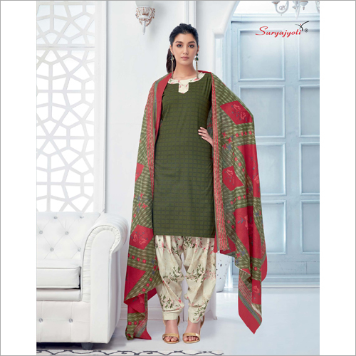 Patiala Salwar Suit - Cotton Blend, Available in Different Colors | Ethnic Indian Design, Washable Fabric for Easy Care