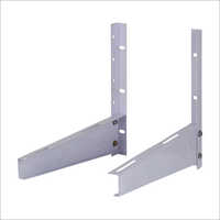 Metal Ac Outdoor Stand - Silver Metal, Wall Mounted Design | Corrosion Resistant, New Condition