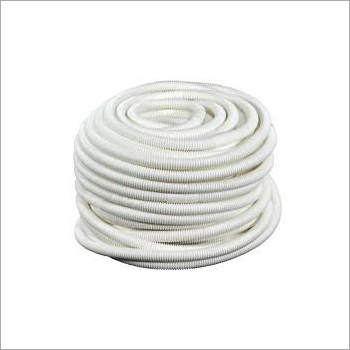 Pvc Flexible Corrugated Pipe - Rigid Material, 25 Meter Length, White Color | Ideal For Versatile Plumbing And Wiring Solutions