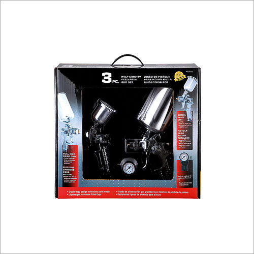 3 PC HVLP Gravity Feed Paint Gun Set