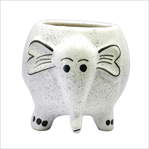 Ceramic Elephant Shape Flower Pot