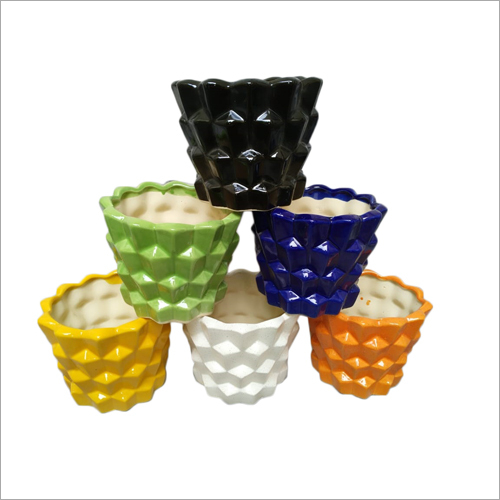 Multi Color Ceramic Pots