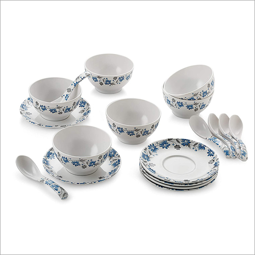 Printed Ceramic Soup Bowl Set