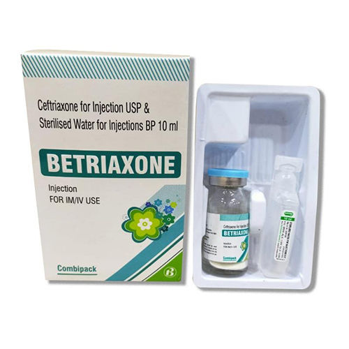 Ceftriaxone For Injection Usp & Sterilised Water For Injection Bp 10 Ml