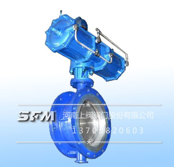 Pneumatic flange type hard seal butterfly valve