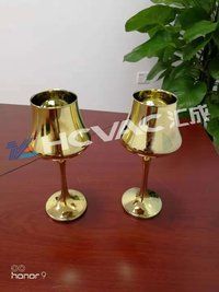 HCVAC Glassware Cup Gold Silver Rainbow PVD Multi Arc Ion Coating Machine