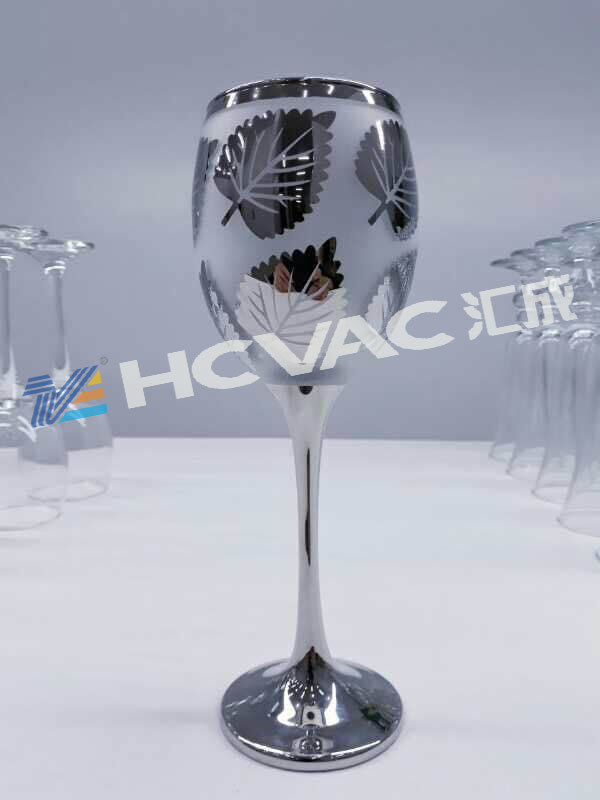 HCVAC Glassware Cup PVD Magnetron Sputtering Gold Ion Plating Machine