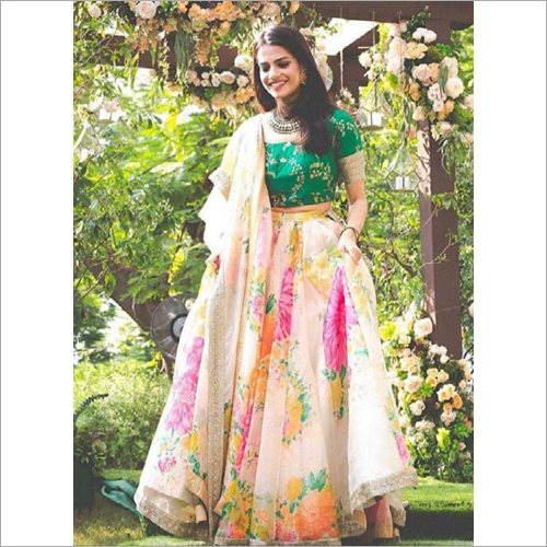Stylish Lehenga - Printed Modern Ethnic Dress | Elegant Indian Fashion Statement