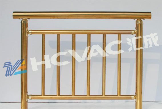 HCVAC Stainless Steel Stair Handrail Titanium Gold PVD Vacuum Coating Machine