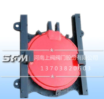 Round cast iron copper-embedded gate