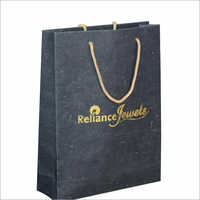 Jewellery Paper Bag - Kraft Paper, Hand Length Handle | Customized Designs, Disposable, Recyclable, Stylish Print Finish