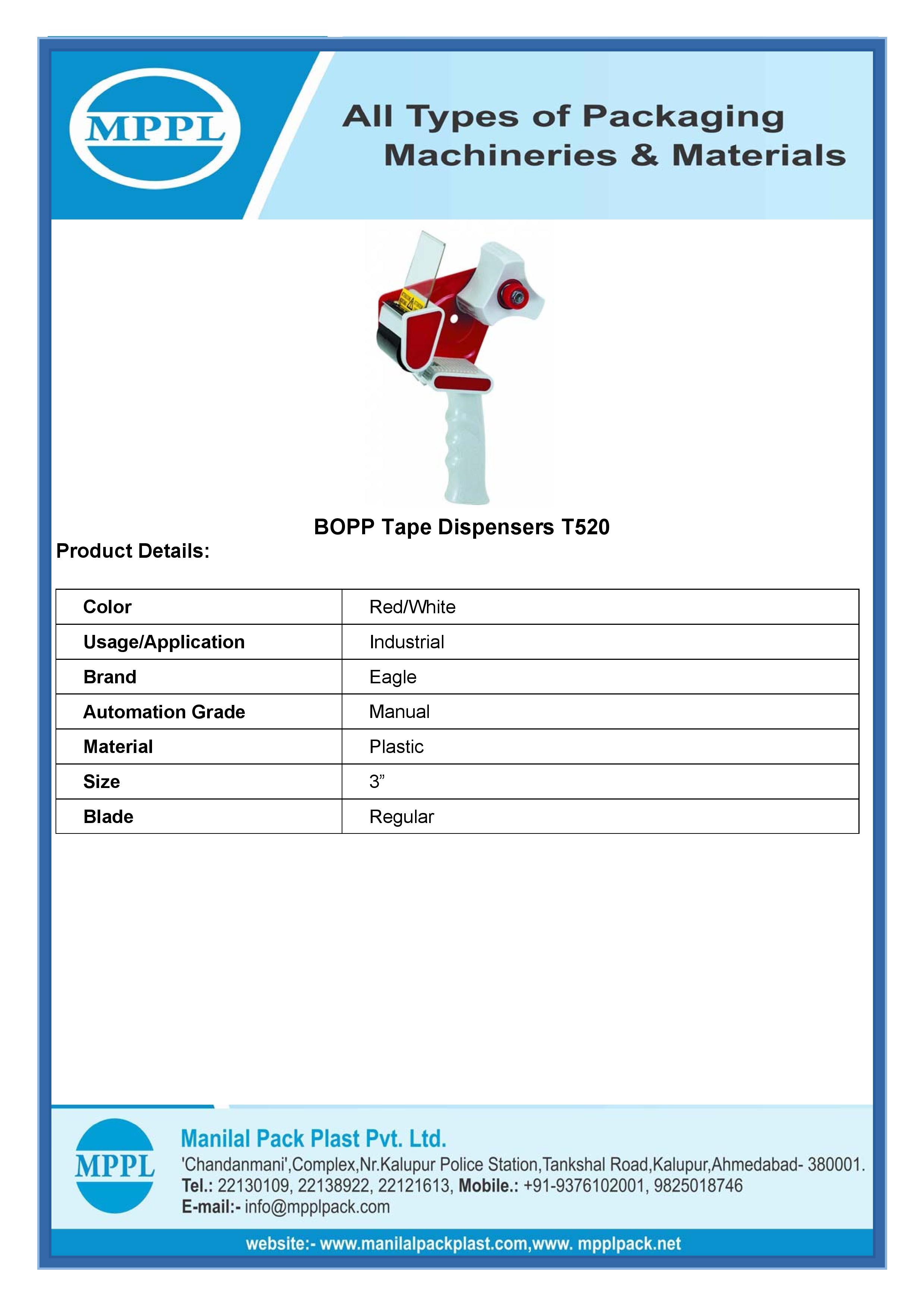 BOPP Tape Dispensers T520