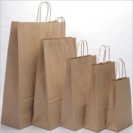 Medium Brown Flat Fold Handle Paper Bag :: Online Paper Bags