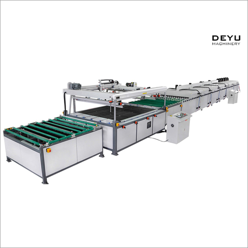 Full Automatic Flat Silk Screen Printing Machine - Color: White