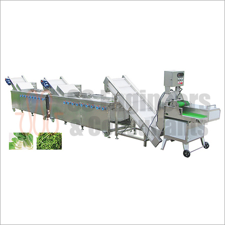 Semi-Automatic Vegetable & Fruit Cutting Washing Line